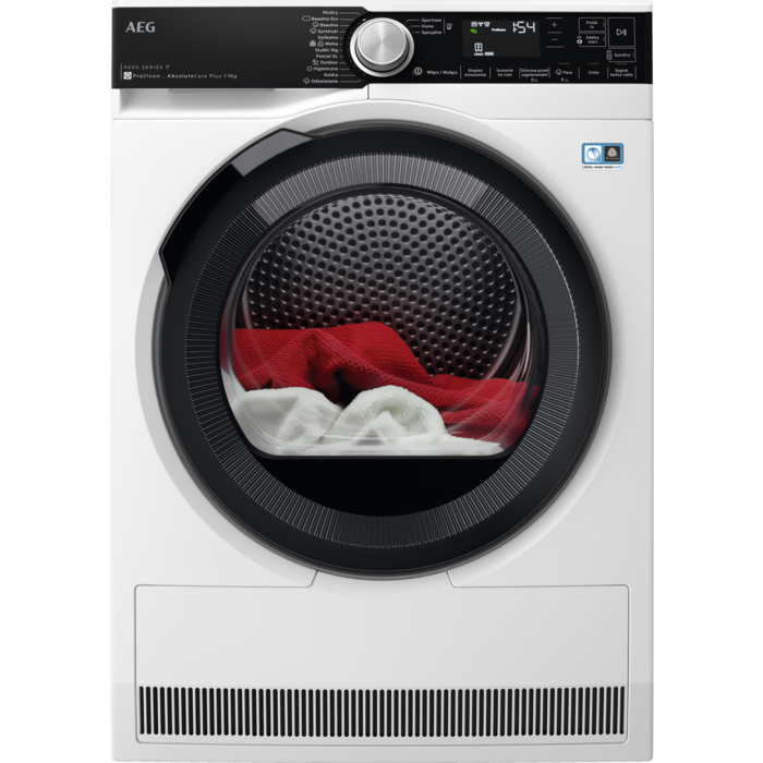 Suszarka z pompą ciepła 9000 AbsoluteCare® Plus ProSteam 9 kg