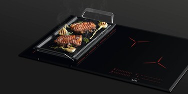 cooking meat on pure hob