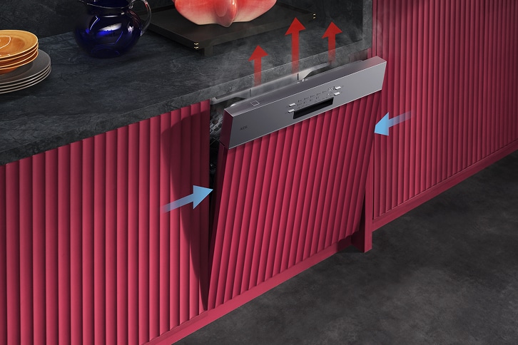 Semi-integrated dishwashers